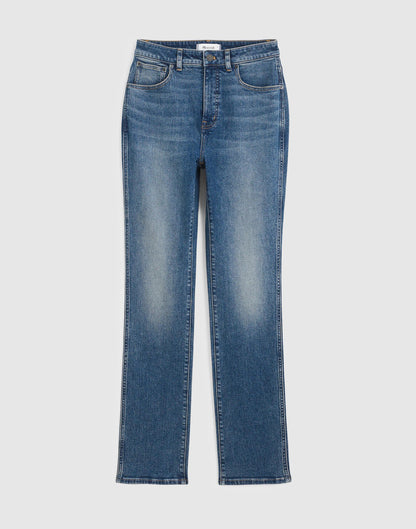 The Curvy Pencil Jean in Super Stretch Denim Concho Wash | Madewell