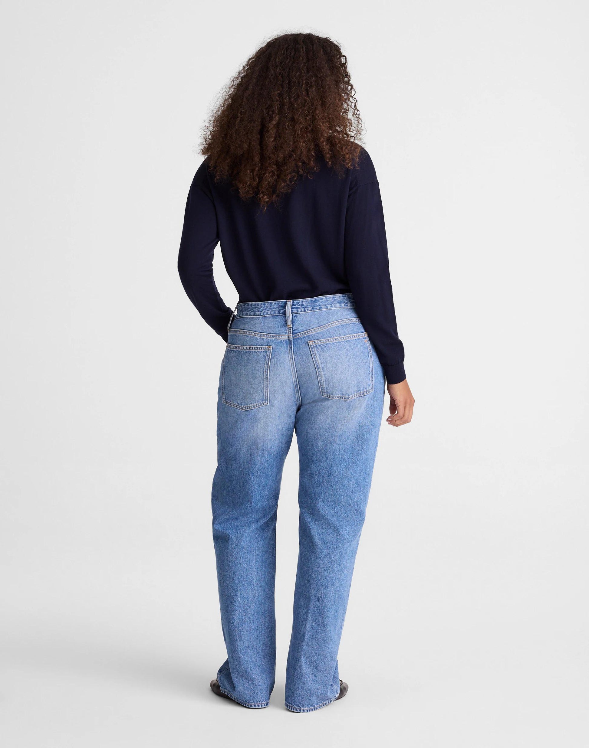 The Curvy Low-Rise Loose Jean in Midvale Wash Midvale Wash | Madewell