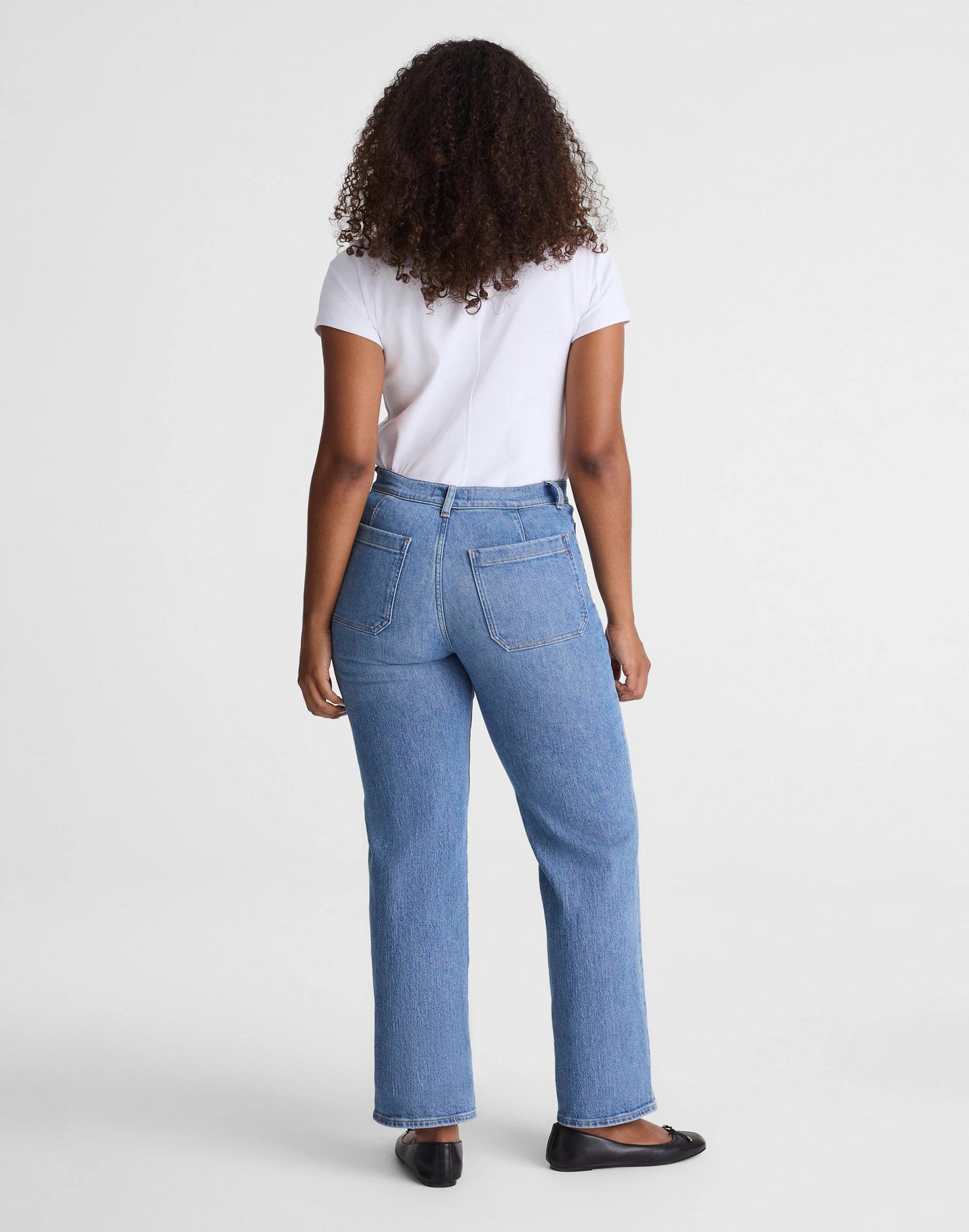 The Curvy Emmett Wide-Leg Jean Driftwater Wash | Madewell