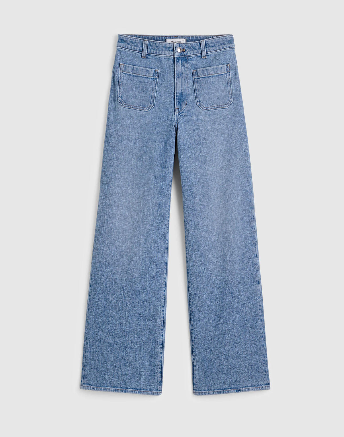 The Curvy Emmett Wide-Leg Jean Driftwater Wash | Madewell