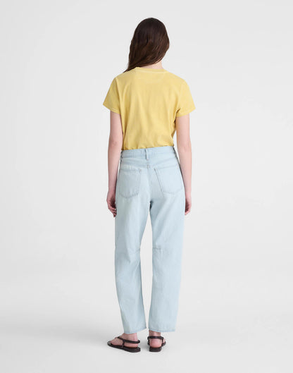The Short Darted Barrel-Leg Jean in Airy Denim Laguna Wash | Madewell