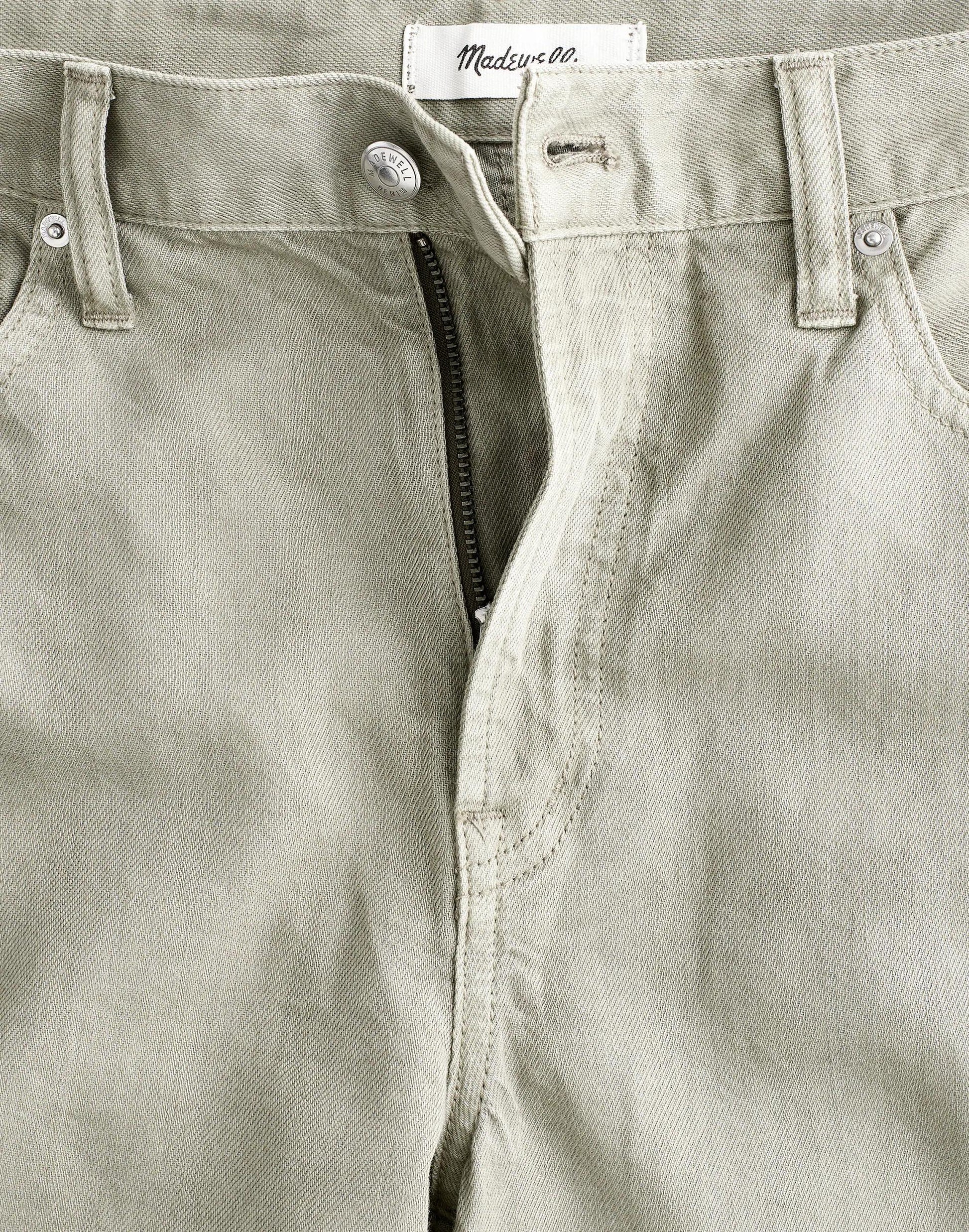 The Short Perfect Vintage Wide-Leg Jean in Airy Denim Chateau Olive | Madewell