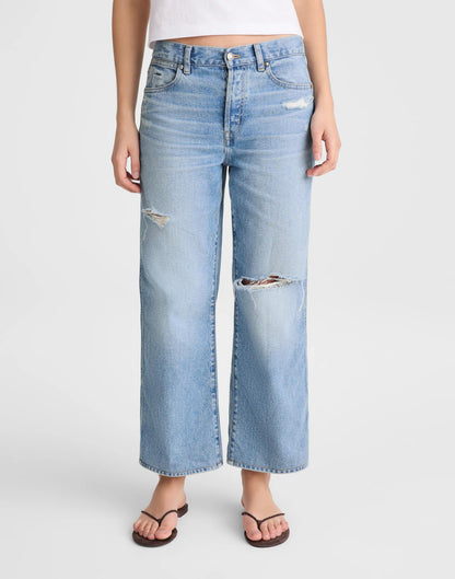 Short Low-Slung Baggy Crop Jean Larson Wash | Madewell