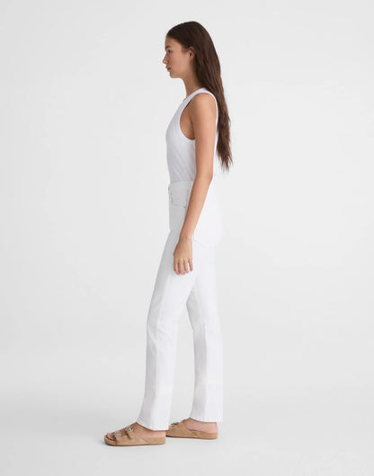 The Short Pencil Jean in Super Stretch Denim Tile White | Madewell