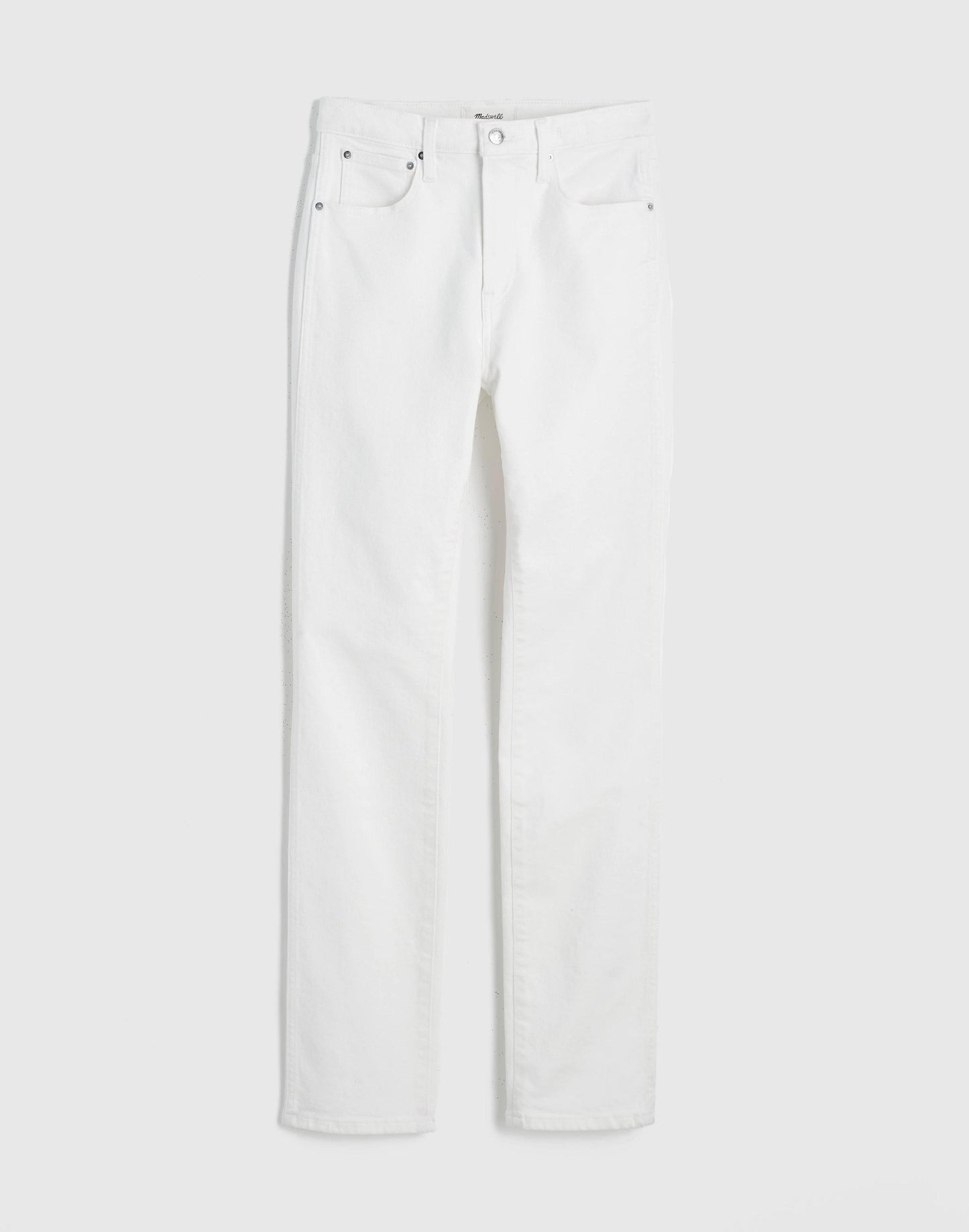 The Short Pencil Jean in Super Stretch Denim Tile White | Madewell
