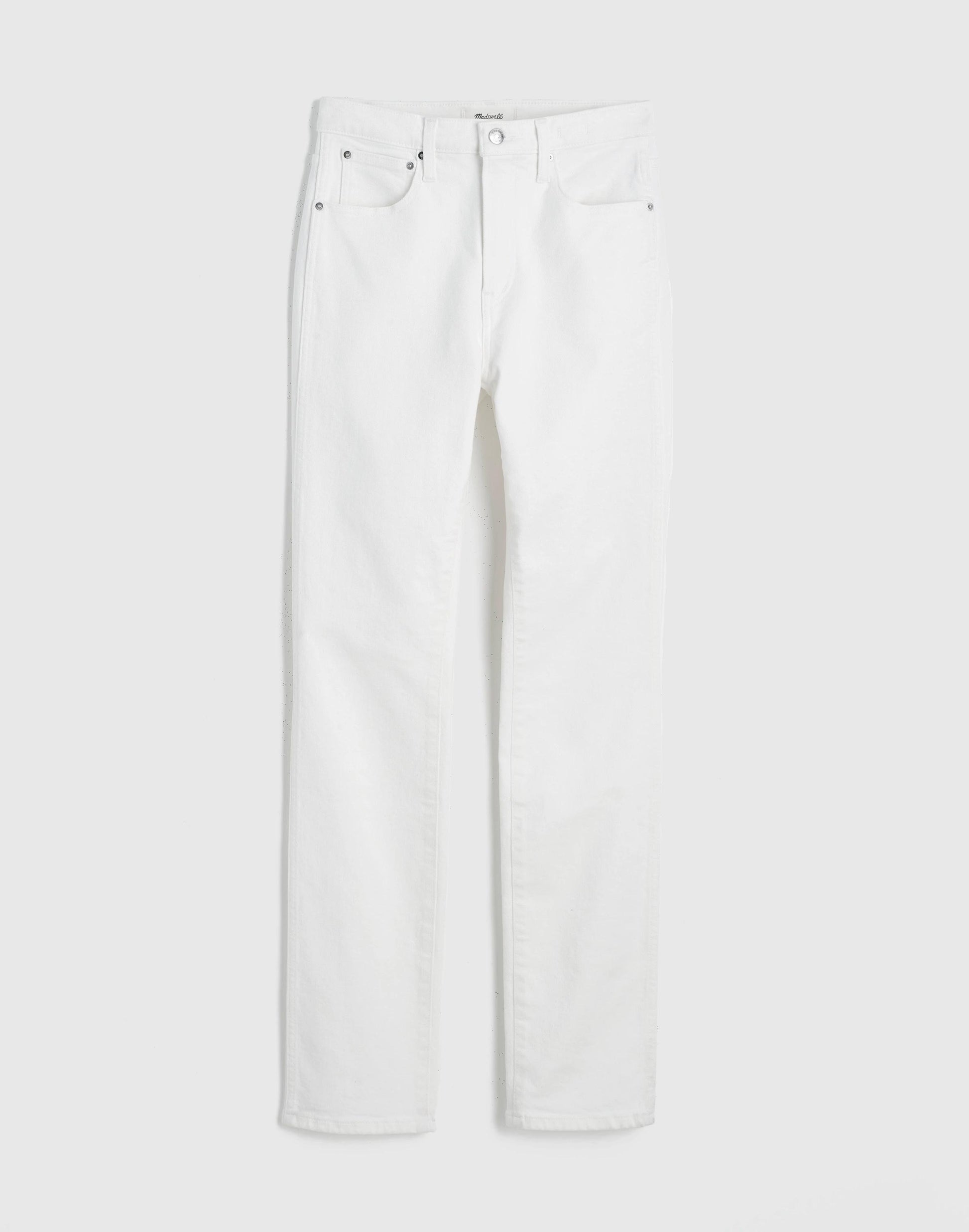 The Short Pencil Jean in Super Stretch Denim Tile White | Madewell
