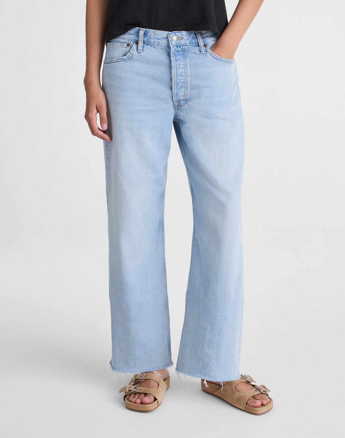 Short Low-Slung Baggy Crop Jean Foster Wash | Madewell