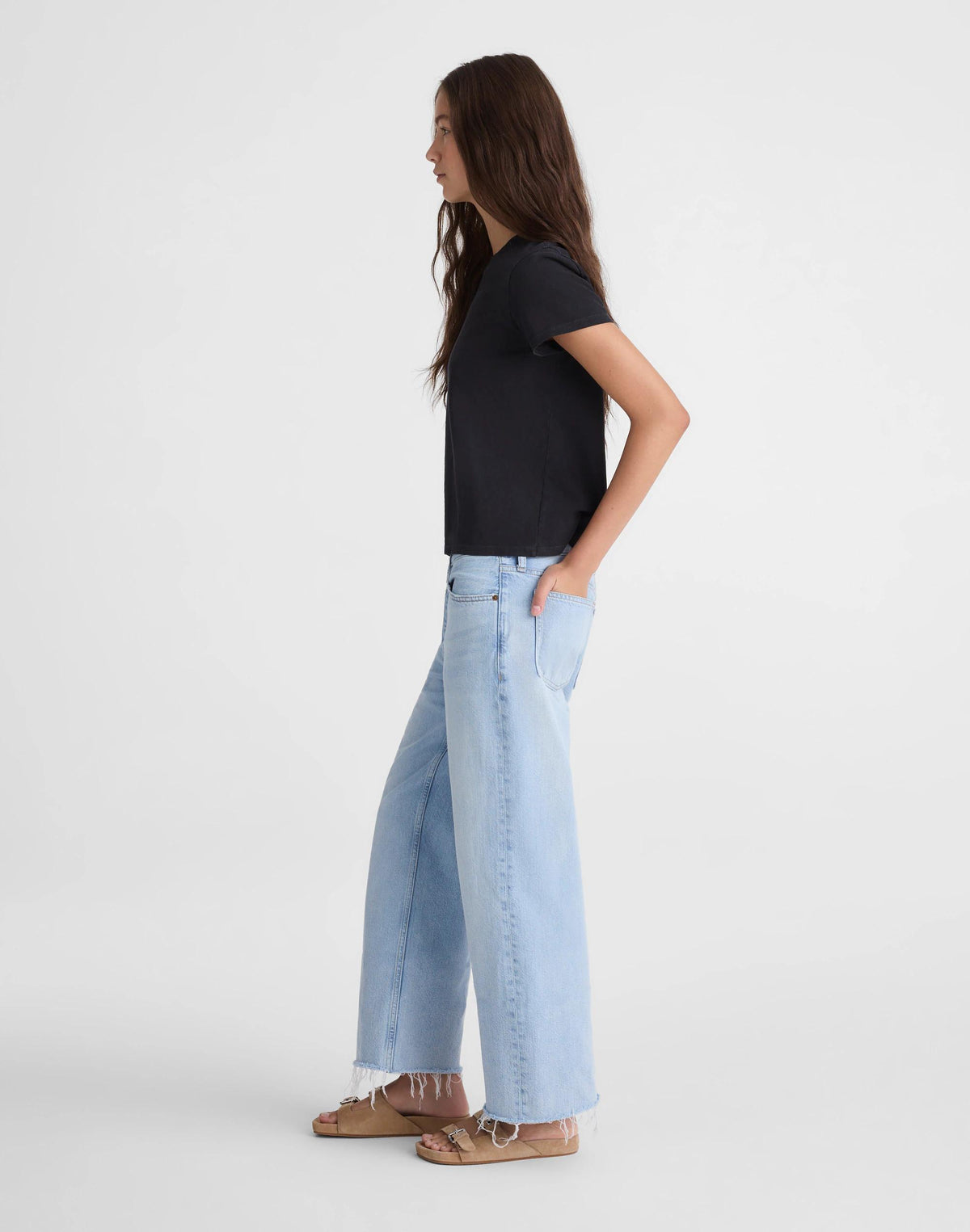 Short Low-Slung Baggy Crop Jean Foster Wash | Madewell