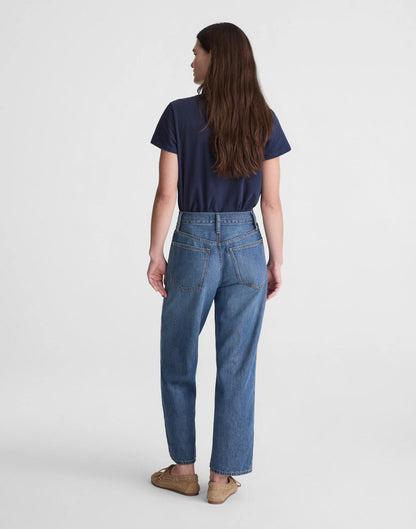 The Short Perfect Vintage Wide-Leg Crop Jean in Airy Denim Solstice Wash | Madewell