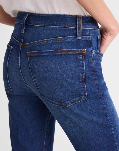 The Short Flare Crop Jean in Super Stretch Denim Osgoode Wash | Madewell