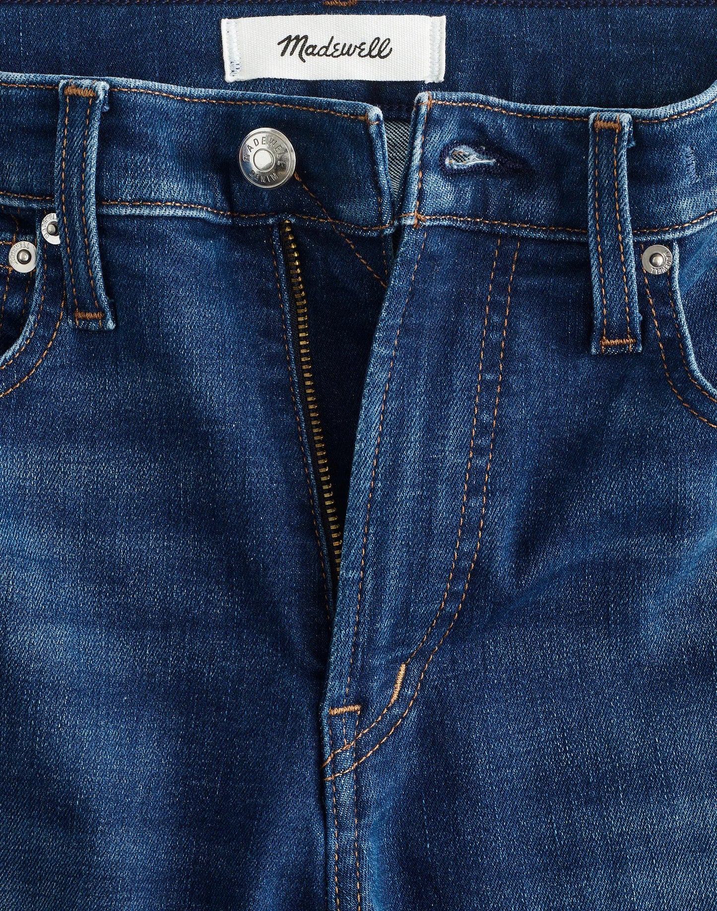 The Short Flare Crop Jean in Super Stretch Denim Osgoode Wash | Madewell