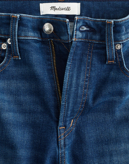 The Short Flare Crop Jean in Super Stretch Denim Osgoode Wash | Madewell