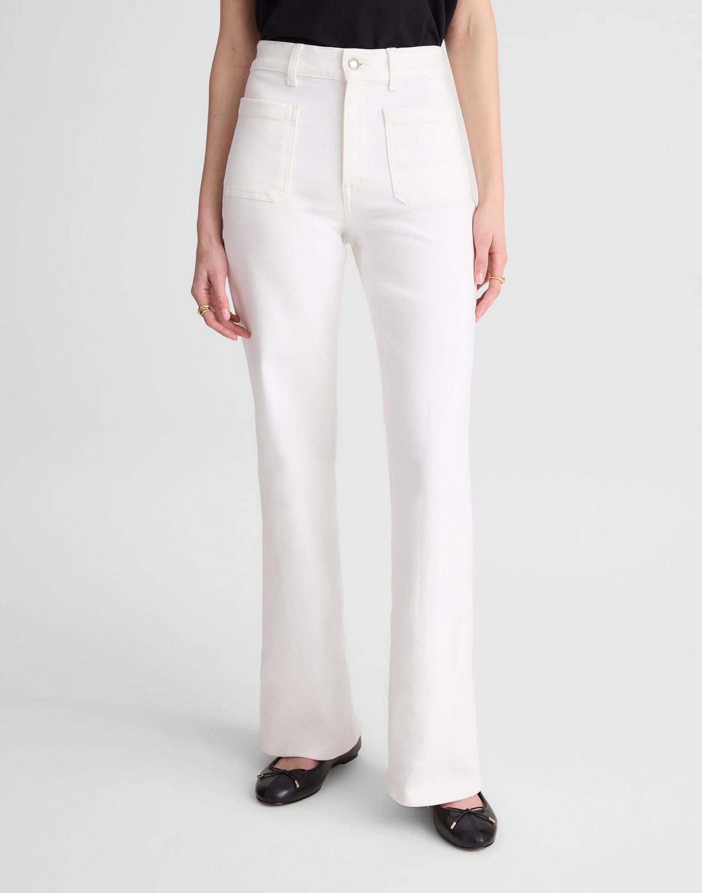 The Short Emmy Wide-Leg Jean Tile White | Madewell