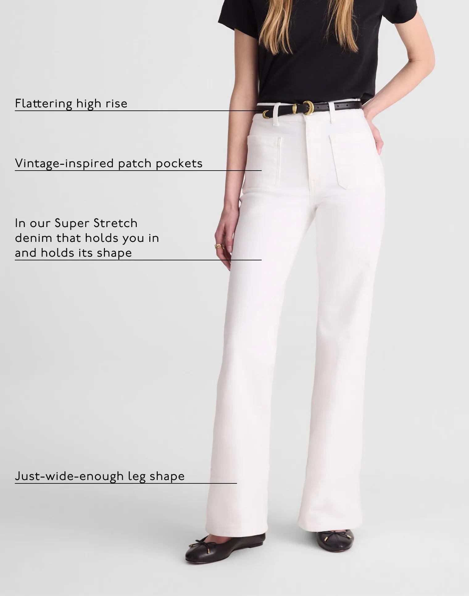 The Short Emmy Wide-Leg Jean Tile White | Madewell