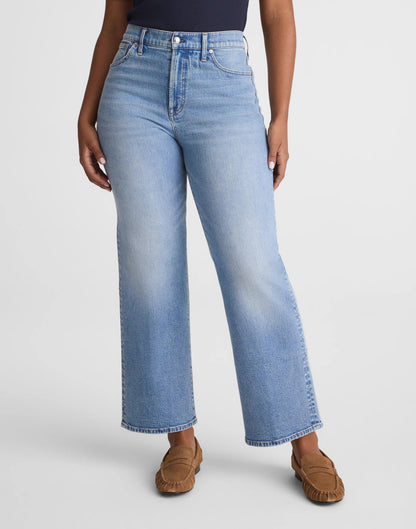 The Short Curvy Perfect Vintage Wide-Leg Crop Jean Raebrook Wash | Madewell
