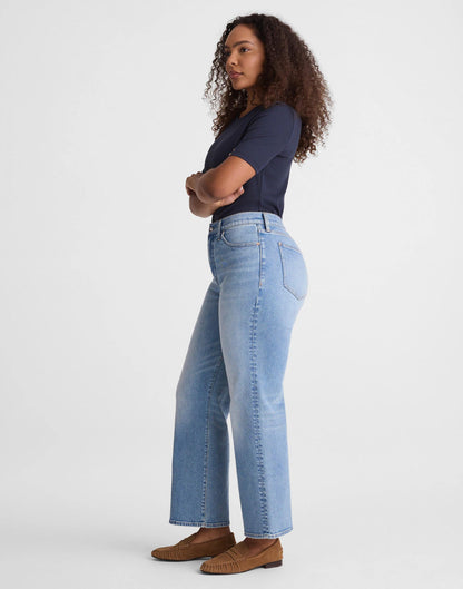 The Short Curvy Perfect Vintage Wide-Leg Crop Jean Raebrook Wash | Madewell