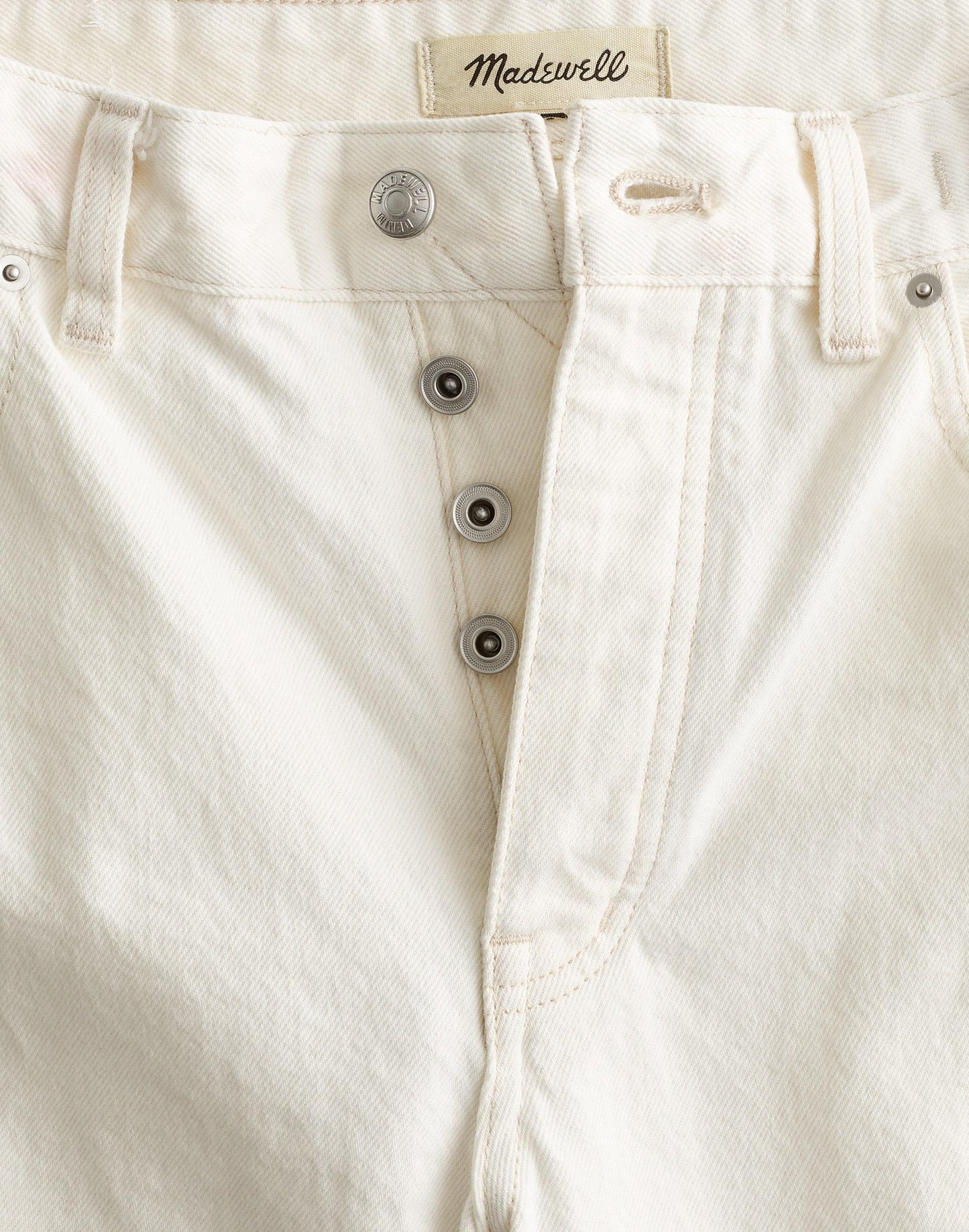 The Petite Darted Barrel-Leg Jean Vintage Canvas | Madewell
