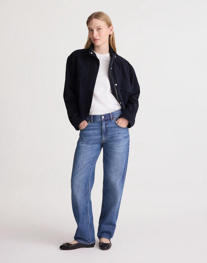 The Petite Dean Easy Straight Jean in Airy Denim Birkdale Wash | Madewell