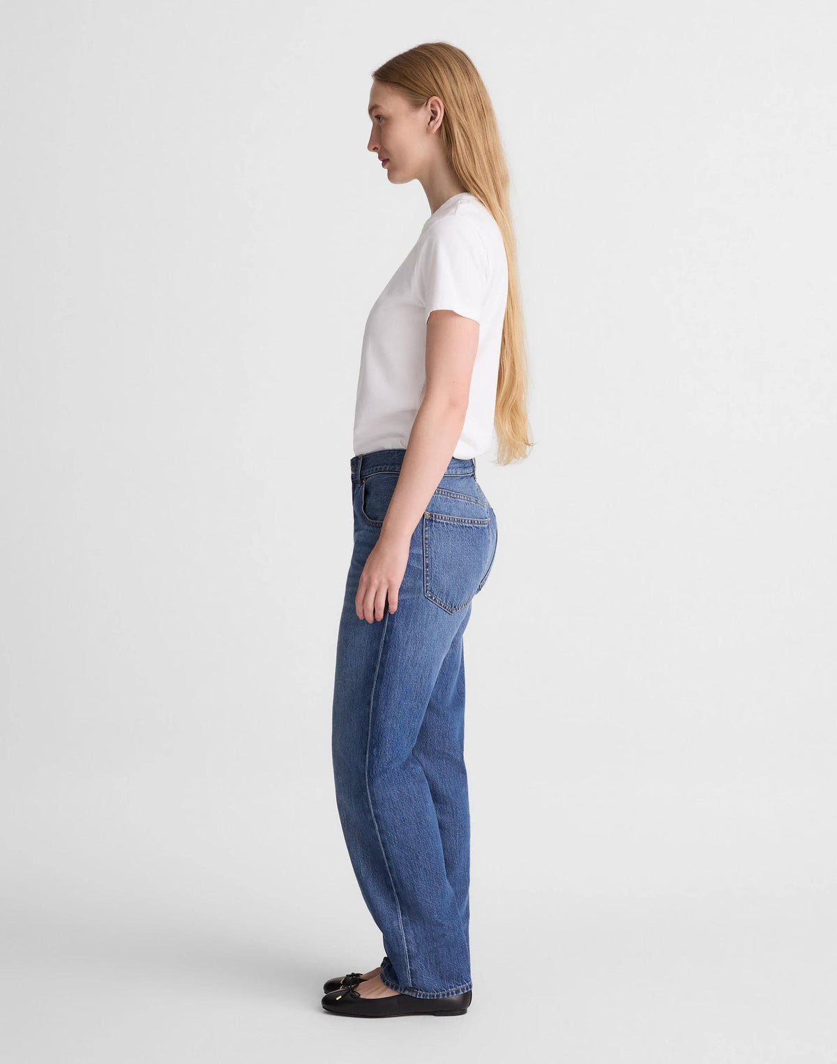 The Petite Dean Easy Straight Jean in Airy Denim Birkdale Wash | Madewell