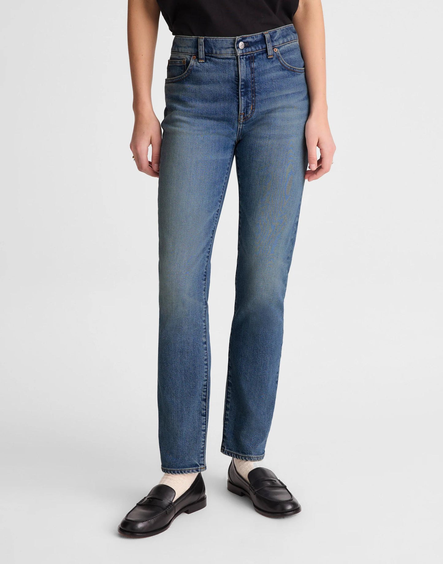 The Petite Jules Slim-Straight Jean Concho Wash | Madewell