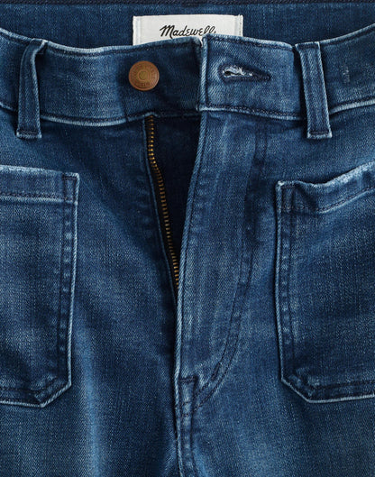 The Petite Emmy Wide-Leg Jean Pelion Wash | Madewell