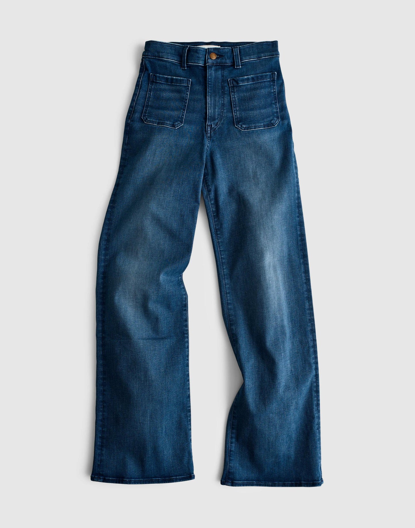 The Petite Emmy Wide-Leg Jean Pelion Wash | Madewell