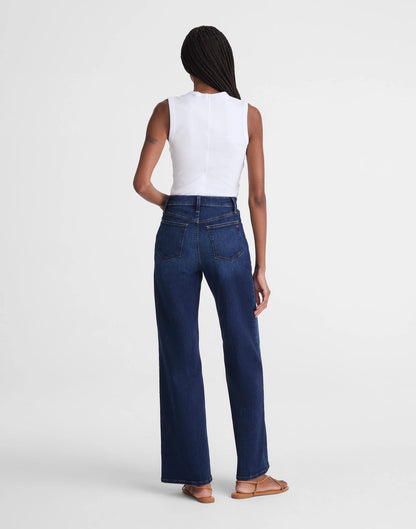 The Tall Wide-Leg Jean in Super Stretch Deep Ocean Wash | Madewell