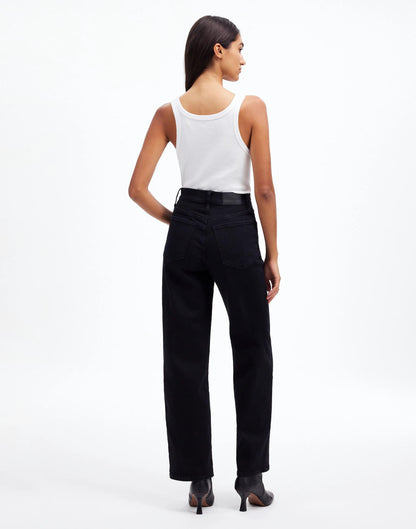 The Tall Perfect Vintage Wide-Leg Black Rinse Wash | Madewell