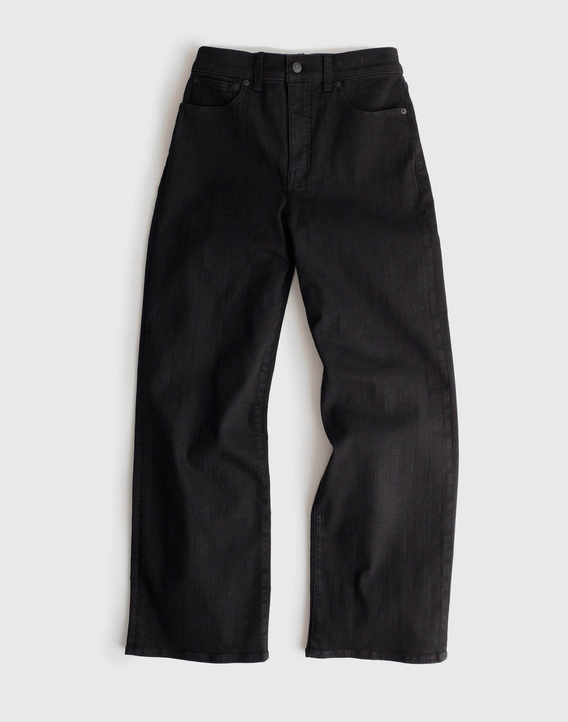 The Tall Perfect Vintage Wide-Leg Black Rinse Wash | Madewell
