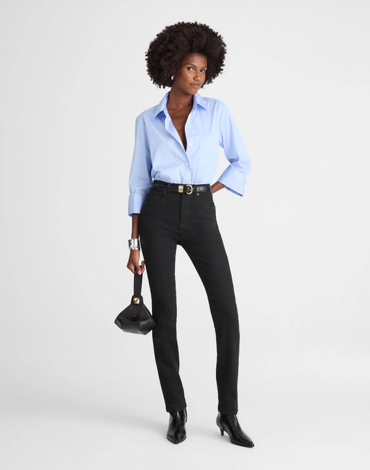 The Tall Pencil Jean Black Frost | Madewell
