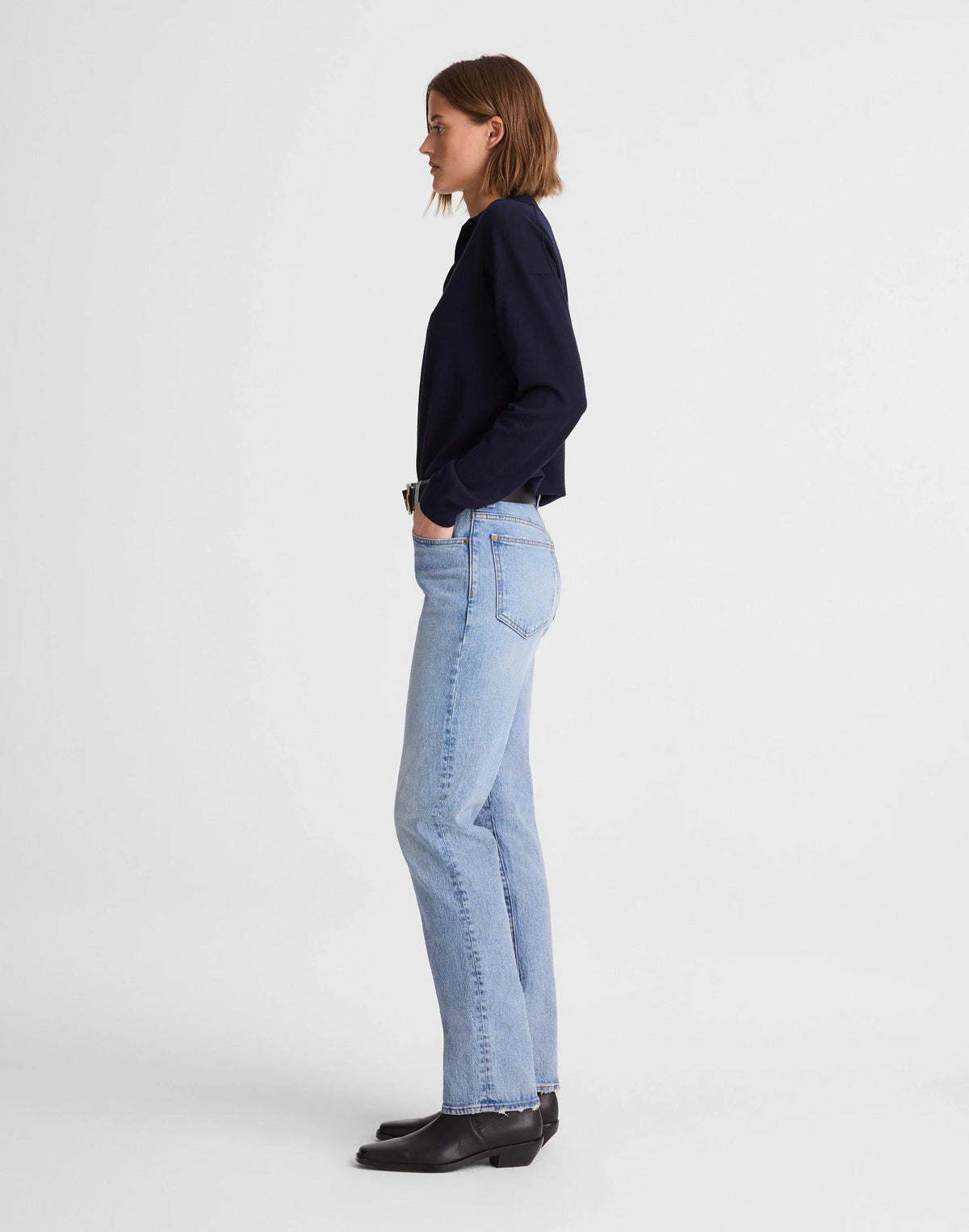 The Tall Longline Straight Jean Raebrook Wash | Madewell
