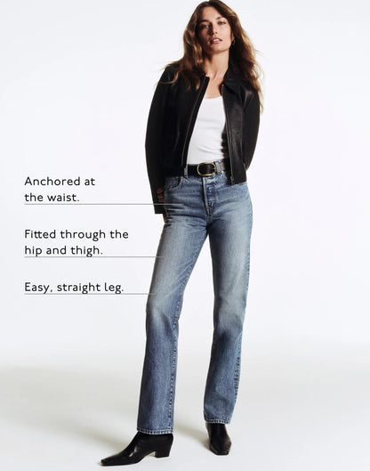 The Tall Longline Straight Jean Raebrook Wash | Madewell