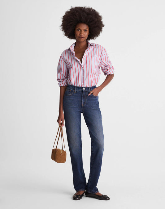 The Tall Longline Straight Jean Midnight Waters Wash | Madewell