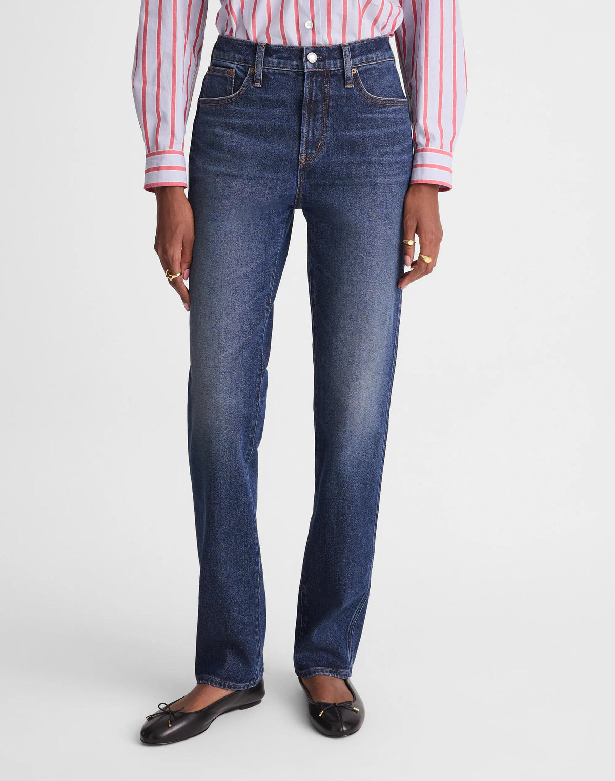 The Tall Longline Straight Jean Midnight Waters Wash | Madewell