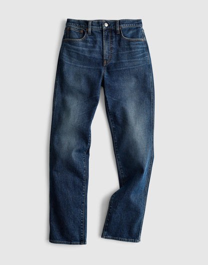 The Tall Longline Straight Jean Midnight Waters Wash | Madewell