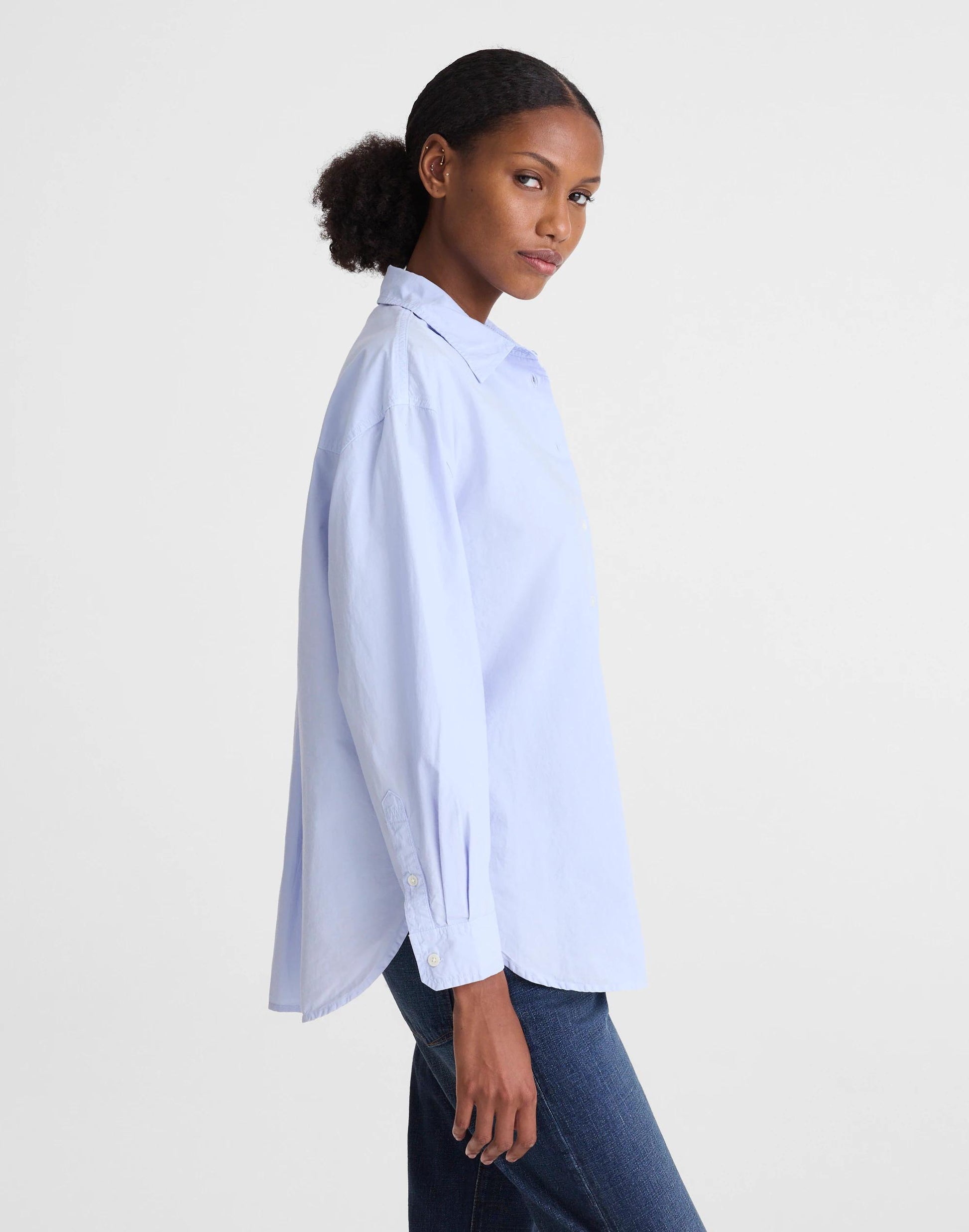 The Easy Shirt in Poplin Light Blue | Madewell