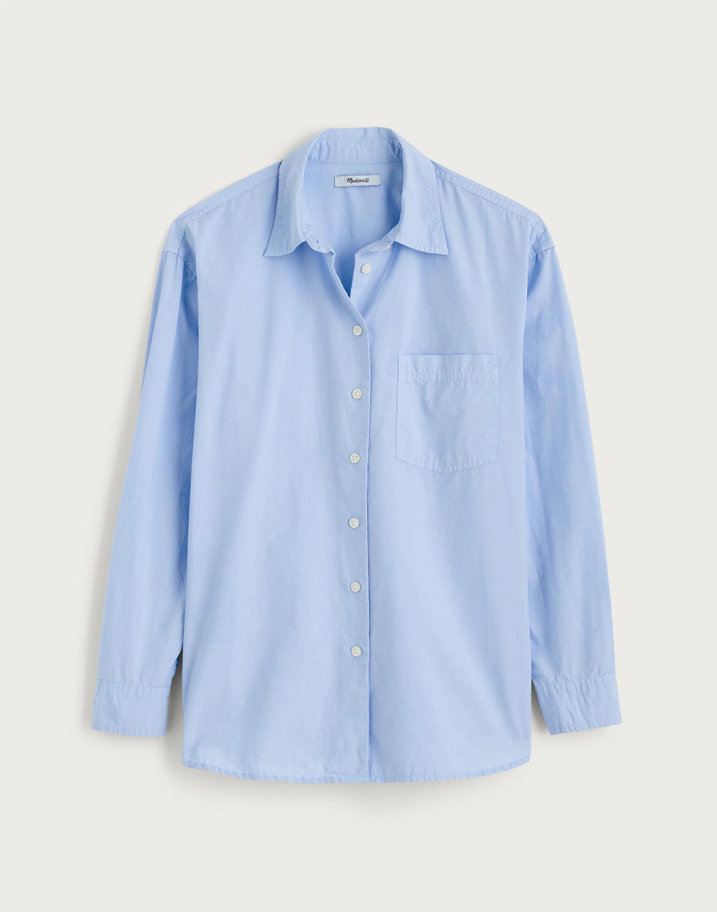 The Easy Shirt in Poplin Light Blue | Madewell