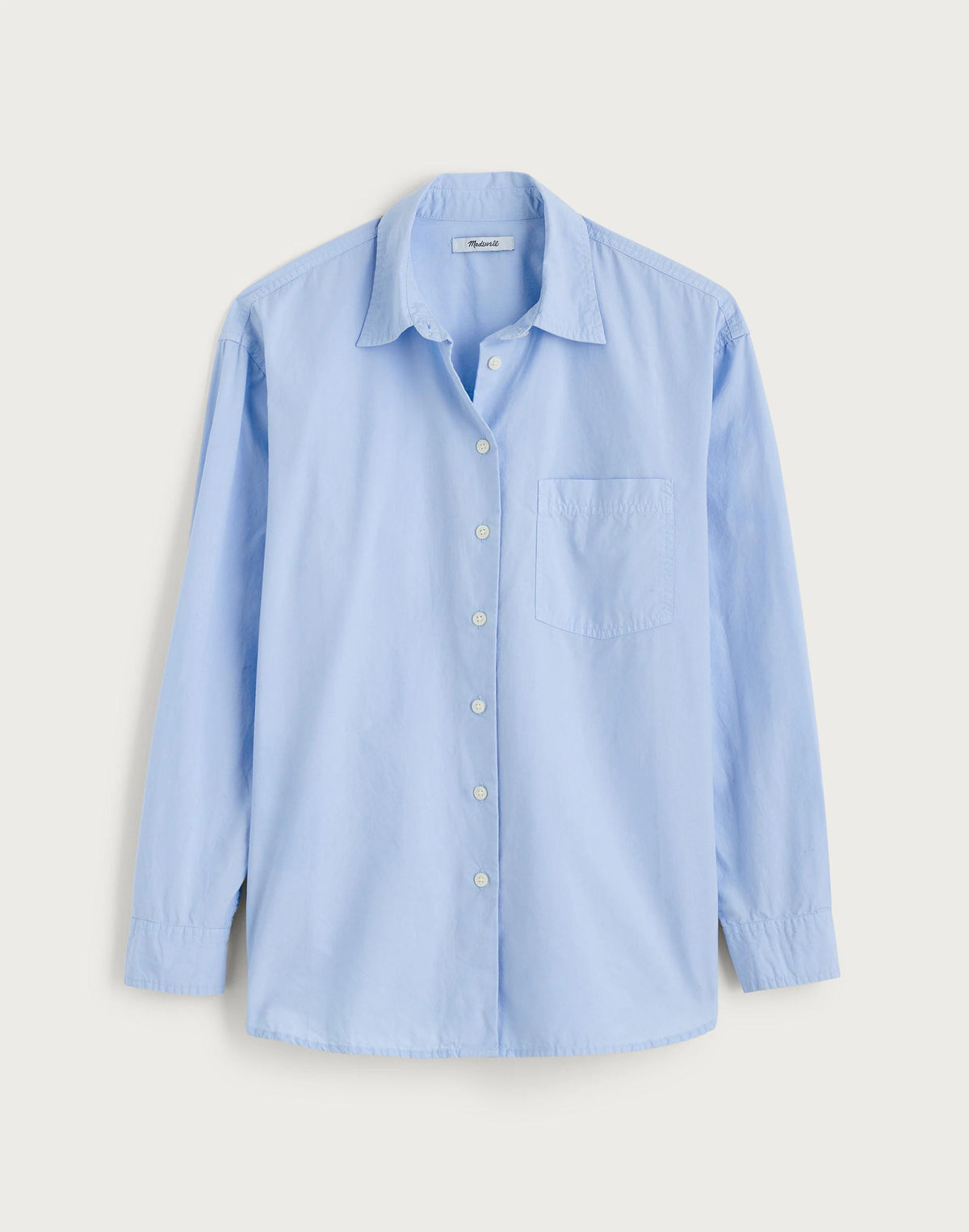 The Easy Shirt in Poplin Light Blue | Madewell