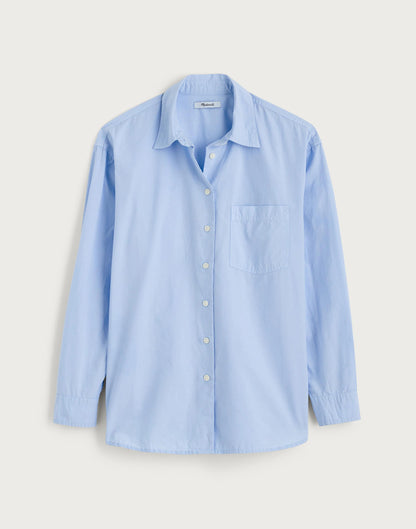 The Easy Shirt in Poplin Light Blue | Madewell