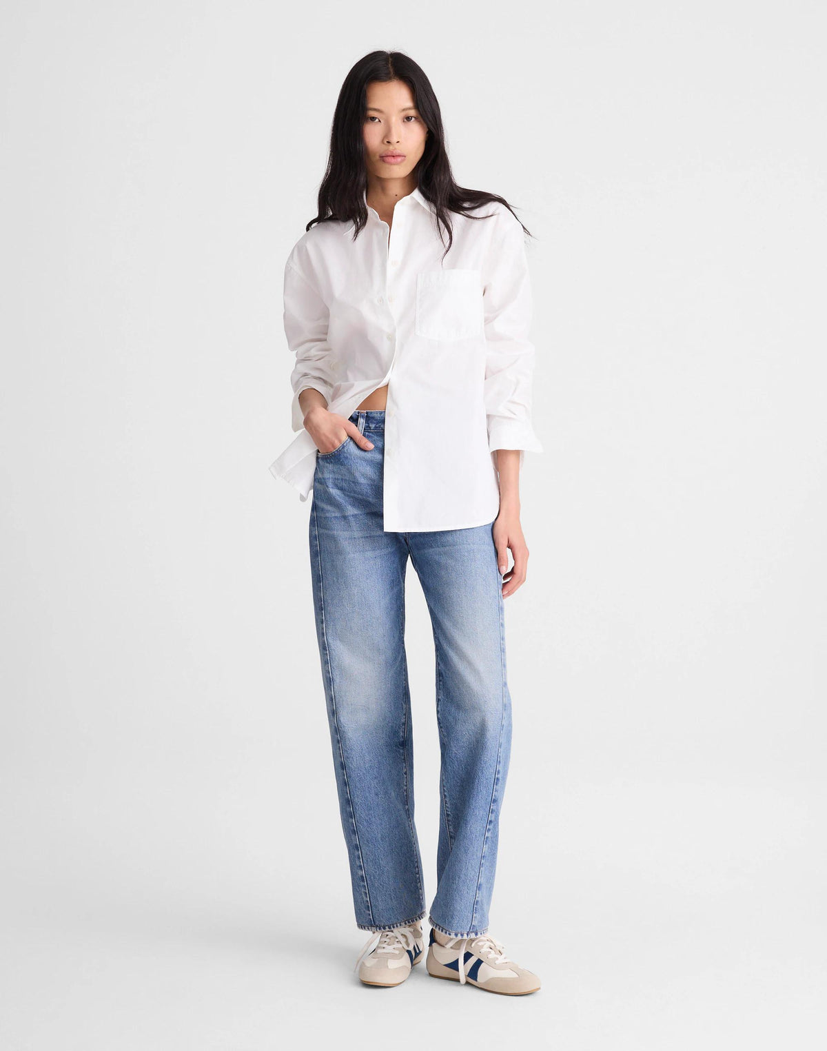 The Easy Shirt in Poplin White | Madewell