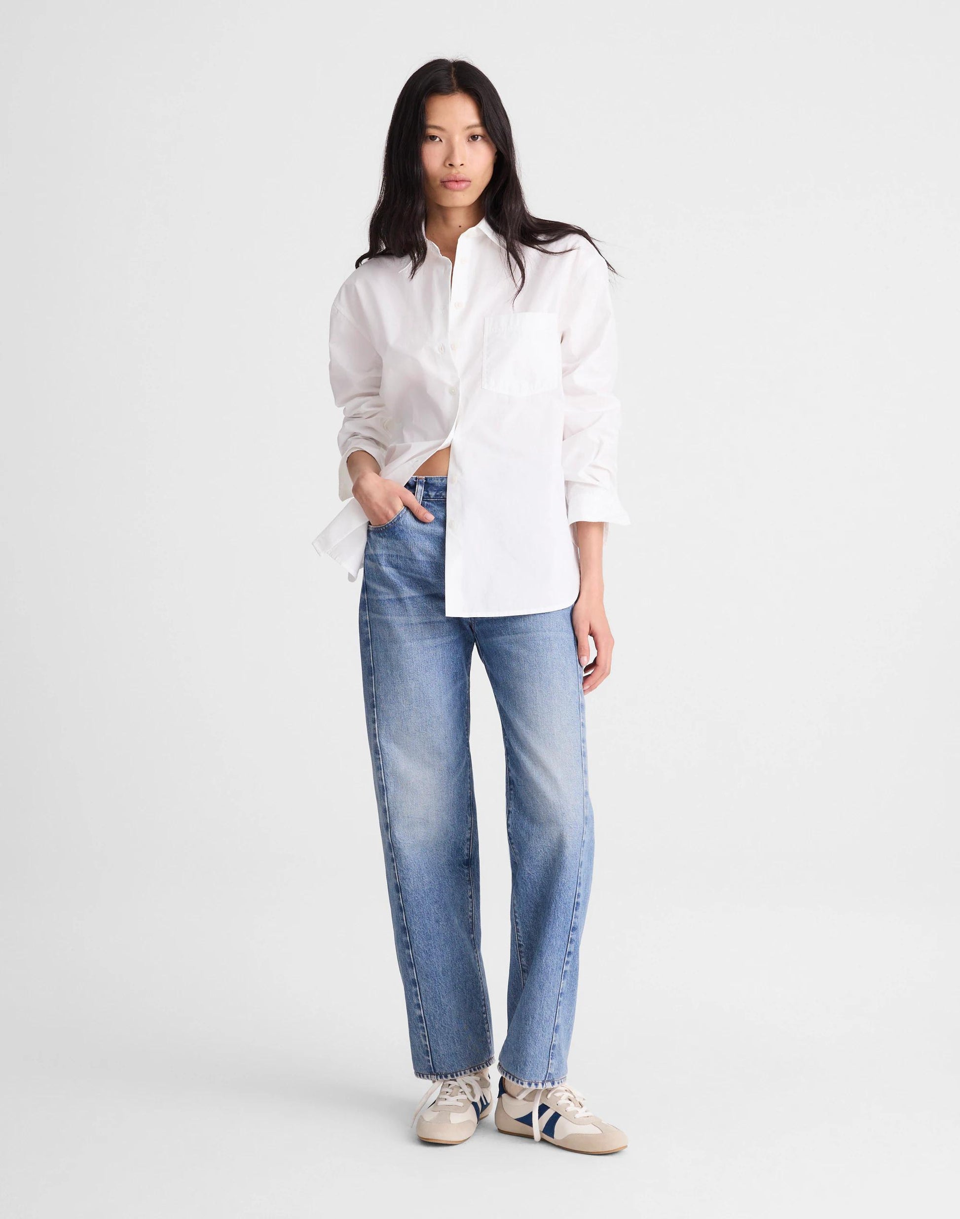 The Easy Shirt in Poplin White | Madewell
