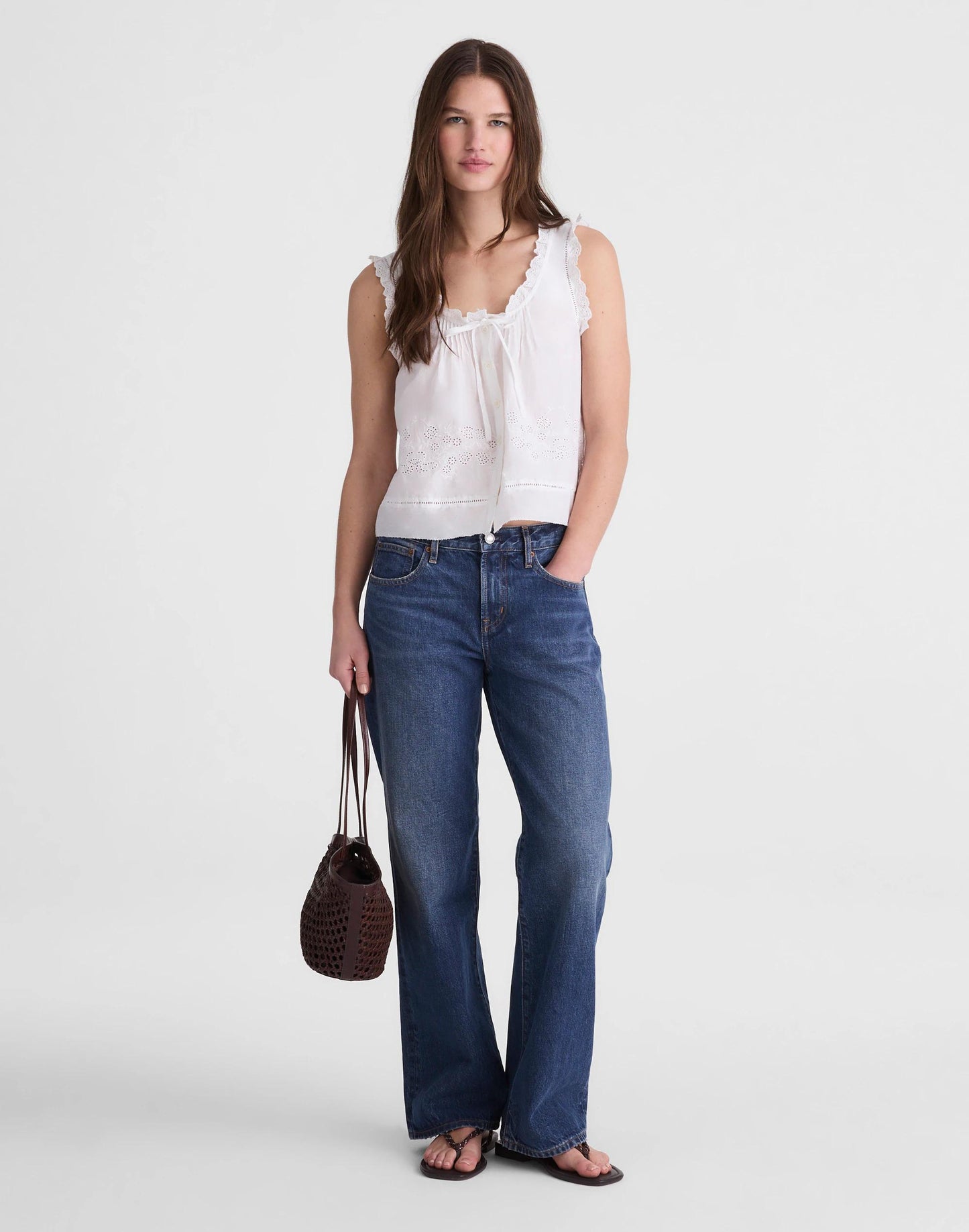 The Leah Top White | Madewell