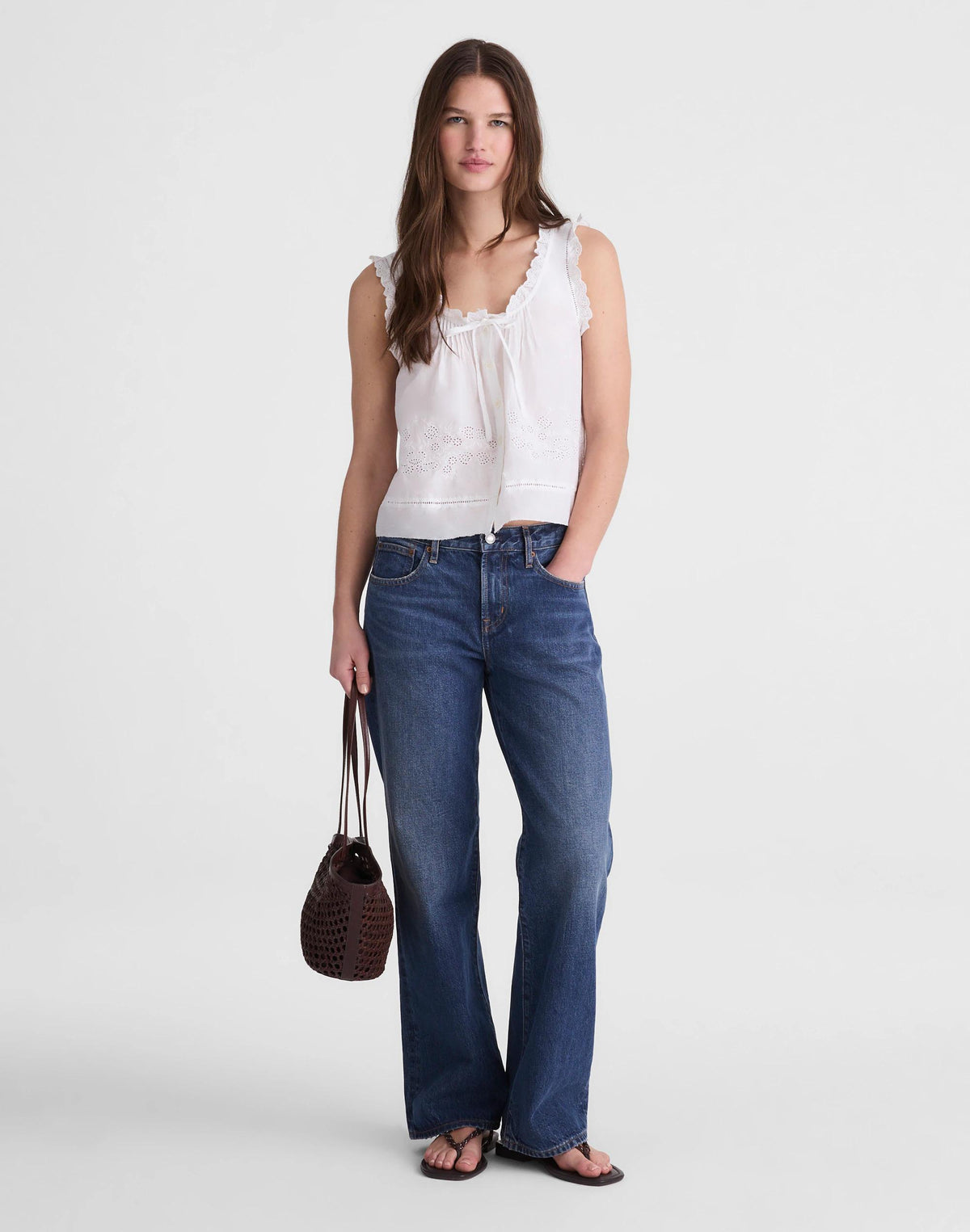 The Leah Top White | Madewell