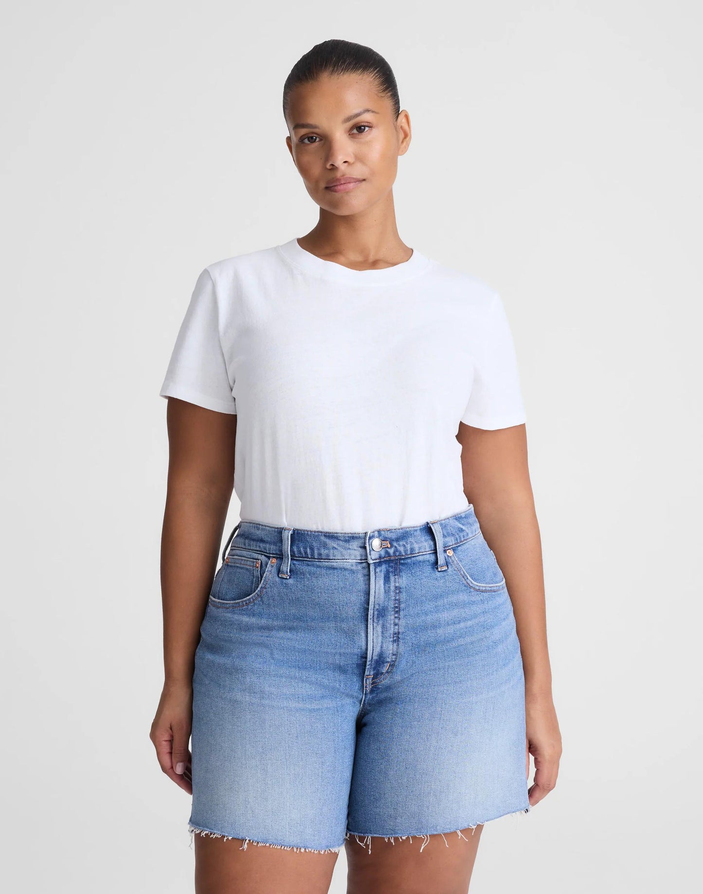The Plus Perfect Vintage Mid-Length Short Midvale Wash | Madewell