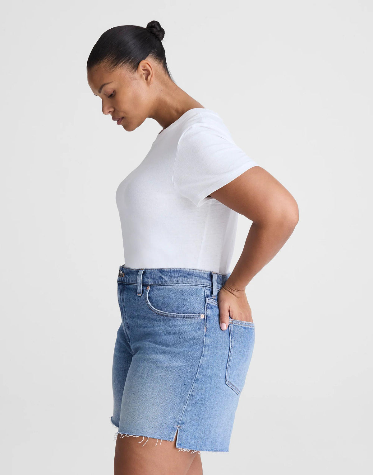 The Plus Perfect Vintage Mid-Length Short Midvale Wash | Madewell