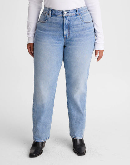 The Plus Longline Straight Jean Raebrook Wash | Madewell