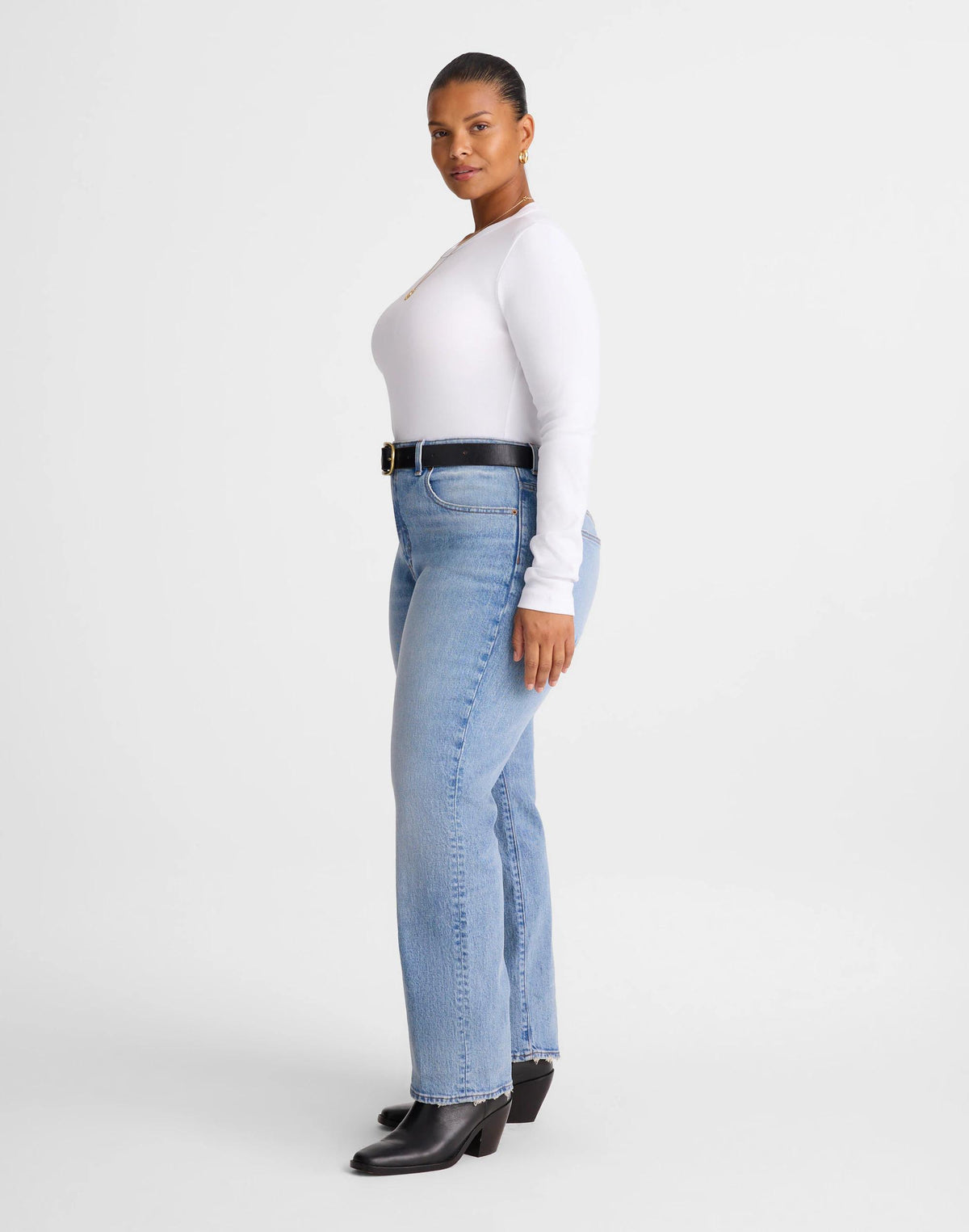 The Plus Longline Straight Jean Raebrook Wash | Madewell