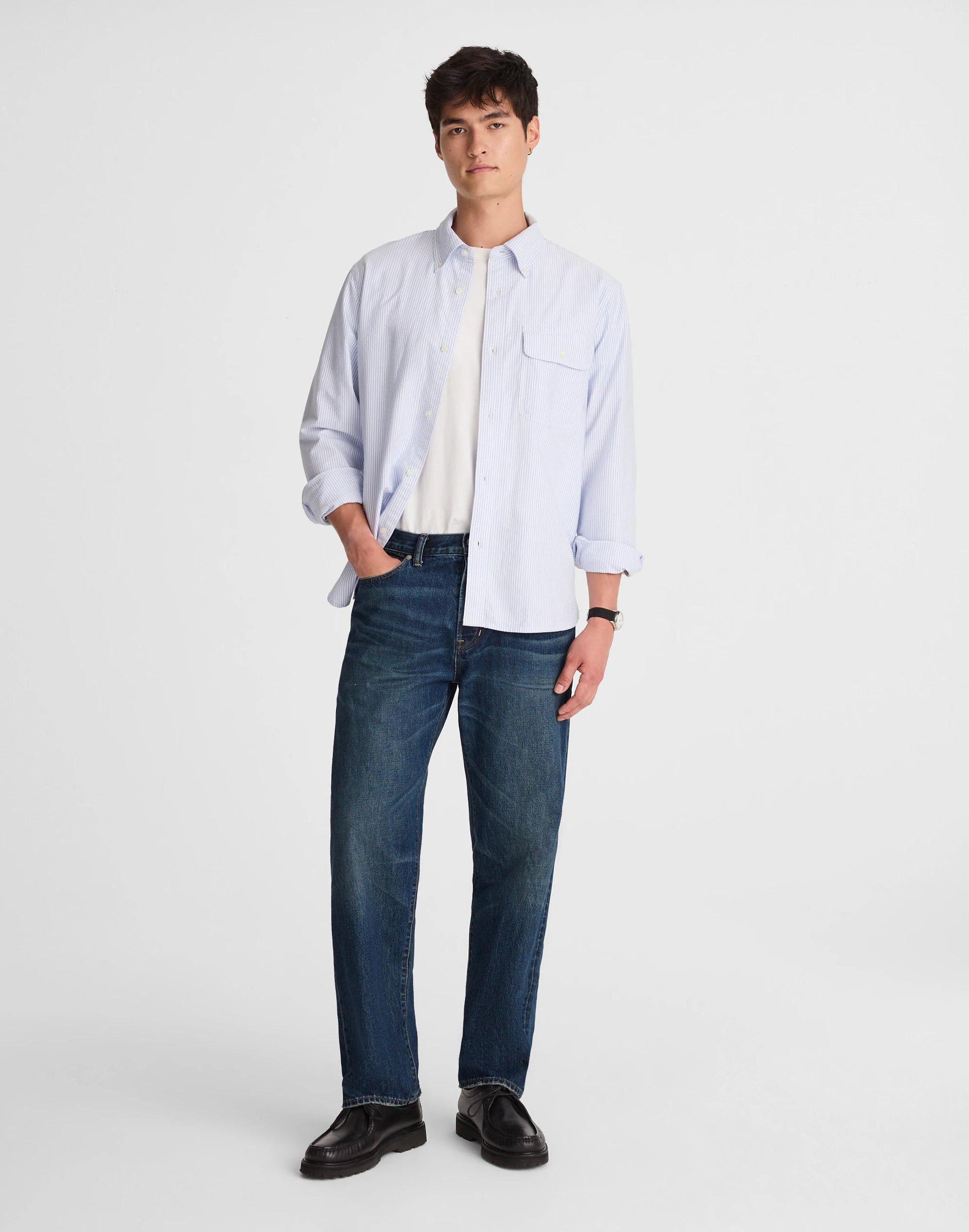 The 1991 Loose Straight Jean in Japanese Denim Fairside Wash | Madewell