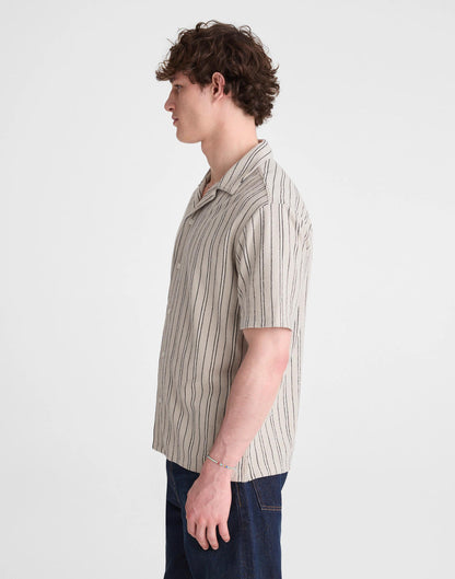 The Camp Shirt in Seaport Terry Dusty Celadon | Madewell