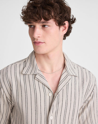 The Camp Shirt in Seaport Terry Dusty Celadon | Madewell
